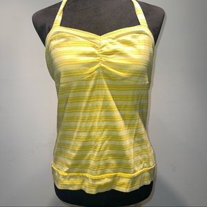 Striped halter top